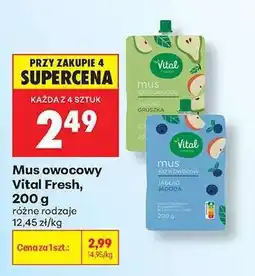 Biedronka Mus owocowy Vital Fresh , 200 g oferta