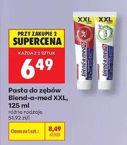 Biedronka Pasta do zębów blend-a-med XXL, 125 ml oferta