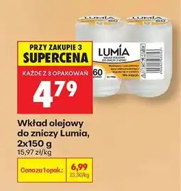 Biedronka Wkład olejowy do zniczy Lumia, 2x150 g oferta
