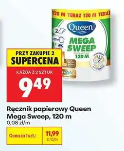 Biedronka Ręcznik papierowy Queen Mega Sweep, 120 m oferta