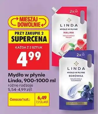 Biedronka Mydło w płynie Linda, 900-1000 ml oferta