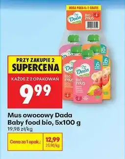 Biedronka Mus owocowy Dada Baby food bio , 5x100 g oferta