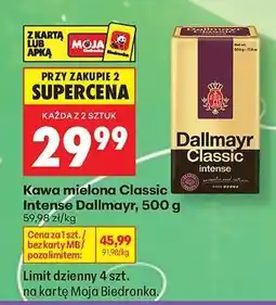 Biedronka Kawa mielona Classic Intense Dallmayr, 500 g oferta