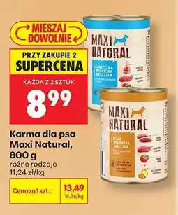 Biedronka Karma dla psa Maxi Natural, 800 g oferta