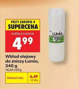 Biedronka Wkład olejowy do zniczy Lumia , 340 g oferta