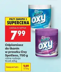 Biedronka Odplamiacz do tkanin w proszku Oxy Spotless, 750 g oferta