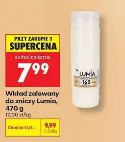 Biedronka Wkład zalewany do zniczy Lumia, 470 g oferta