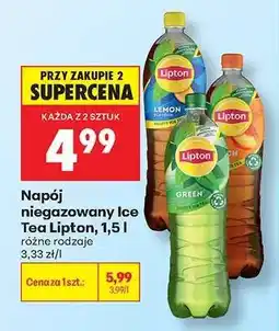 Biedronka Napój niegazowany Ice Tea Lipton, 1,5 l oferta