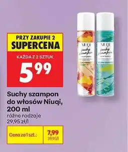 Biedronka Suchy szampon do włosów Niuqi 200 ml oferta