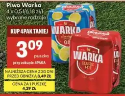 Delikatesy Centrum Piwo Warka oferta