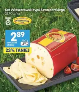 Delikatesy Centrum Ser Włoszczowski typu szwajcarskiego oferta