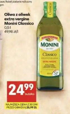 Delikatesy Centrum Oliwa z oliwek extra vergine Monini Classico oferta