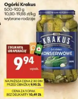 Delikatesy Centrum Ogórki Krakus oferta