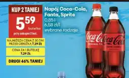 Delikatesy Centrum Napój Coca-Cola, Fanta, Sprite oferta