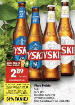 Delikatesy Centrum Piwo Tyskie oferta