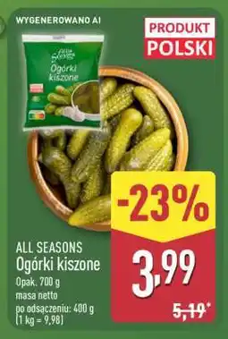 ALDI ALL SEASONS Ogórki kiszone oferta