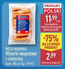ALDI WĘDLINIARNIA Winerki wieprzowe z cielęciną oferta