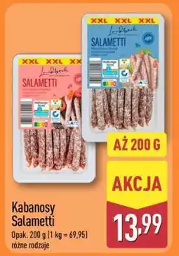 ALDI Kabanosy Salametti oferta