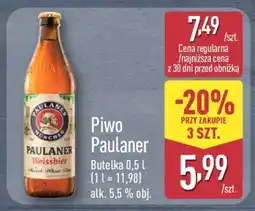 ALDI Piwo Paulaner oferta