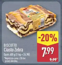 ALDI BISCOTTO Ciasto Zebra oferta