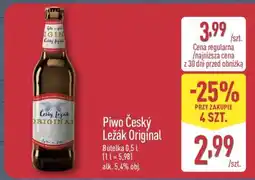 ALDI Piwo Český Ležák Original oferta