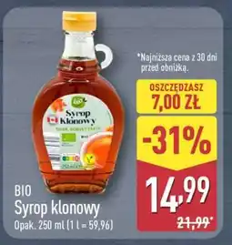 ALDI BIO Syrop klonowy oferta