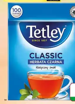 Dino Herbata czarna ekspresowa Classic Tetley oferta