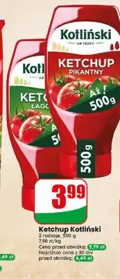 Dino Ketchup Kotliński pikantny oferta