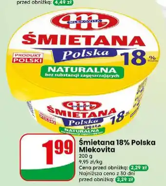 Śmietana Polska Mlekovita 18%