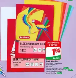 Dino Blok Herlitz techniczny biały A4 oferta