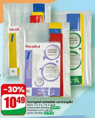 Komplet okładek na książki klasa 1-3 Biurfol