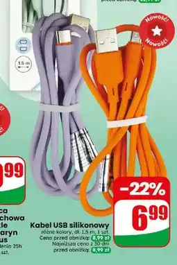 Dino Kabel USB silikonowy dł. 1,5 m oferta