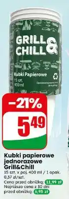 Dino Kubki papierowe jednorazowe Grill & Chill oferta