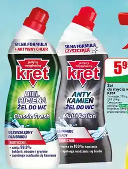 Dino Żel do mycia wc Kret Anty Kamień Multi Action oferta