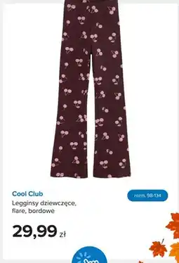 Smyk Legginsy dziewczęce flare bordowe Cool Club oferta
