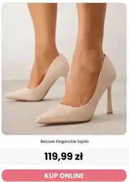 Renee Beżowe eleganckie szpilki Reneé oferta
