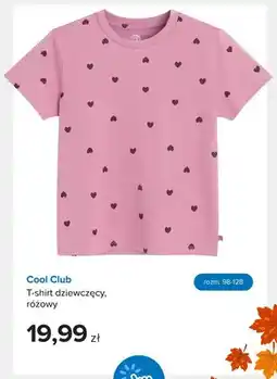 Smyk T-shirt dziewczęcy różowy Cool Club oferta