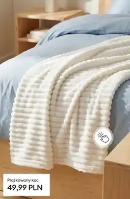 Sinsay Prążkowany koc oferta