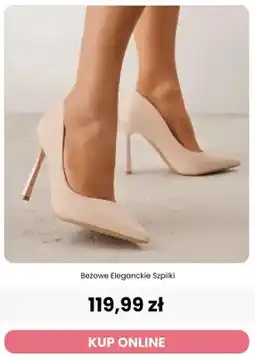 Renee Beżowe eleganckie szpilki Reneé oferta