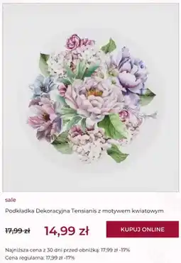 Home&You Podkładka dekoracyjna Tensianis z motywem kwiatowym Home & You oferta