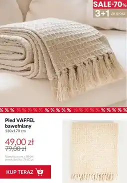 Homla Pled Vaffel bawełniany 130x170 cm oferta