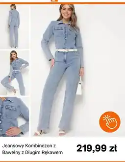 Born2be Jeansowy kombinezon z bawełny z długim rękawem Born2be oferta