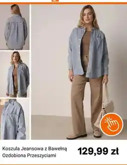 Born2be Koszula jeansowa z bawełną ozdobiona przeszyciami Born2be oferta