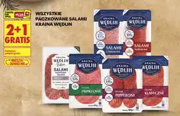 Biedronka Wszystkie paczkowane Salami Kraina Wędlin oferta