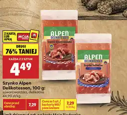 Biedronka Szynka Alpen Delikatessen (szwarcwaldzka, delikatna) oferta