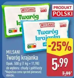 ALDI Milsani Twaróg krajanka oferta