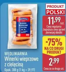 ALDI Wędliniarnia Winerki wieprzowe z cielęciną oferta