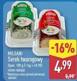 ALDI Milsani Serek twarogowy oferta
