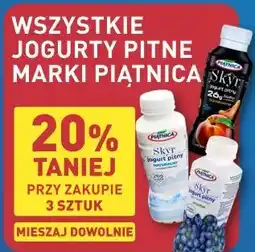 ALDI Wszystkie Jogurty Pitne Marki Piątnica oferta
