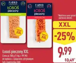 ALDI Fjord Fiskursson Łosoś pieczony XXL z pieprzem cytrynowym lub z papryczką chili oferta